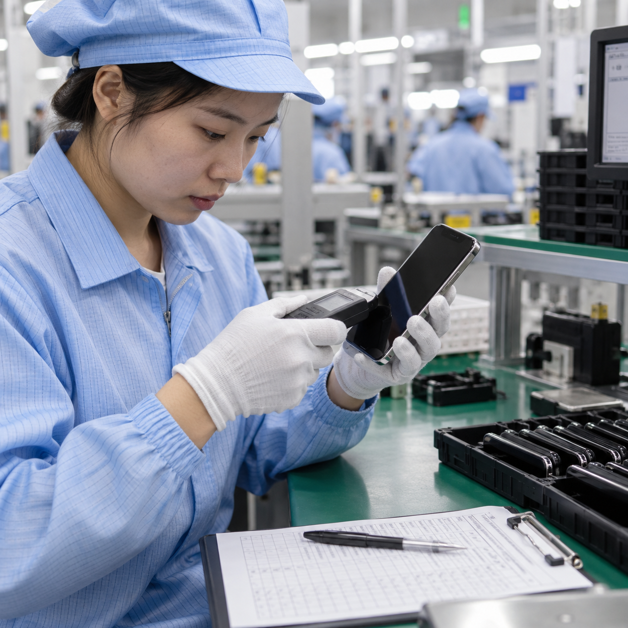 Factory quality-control test
