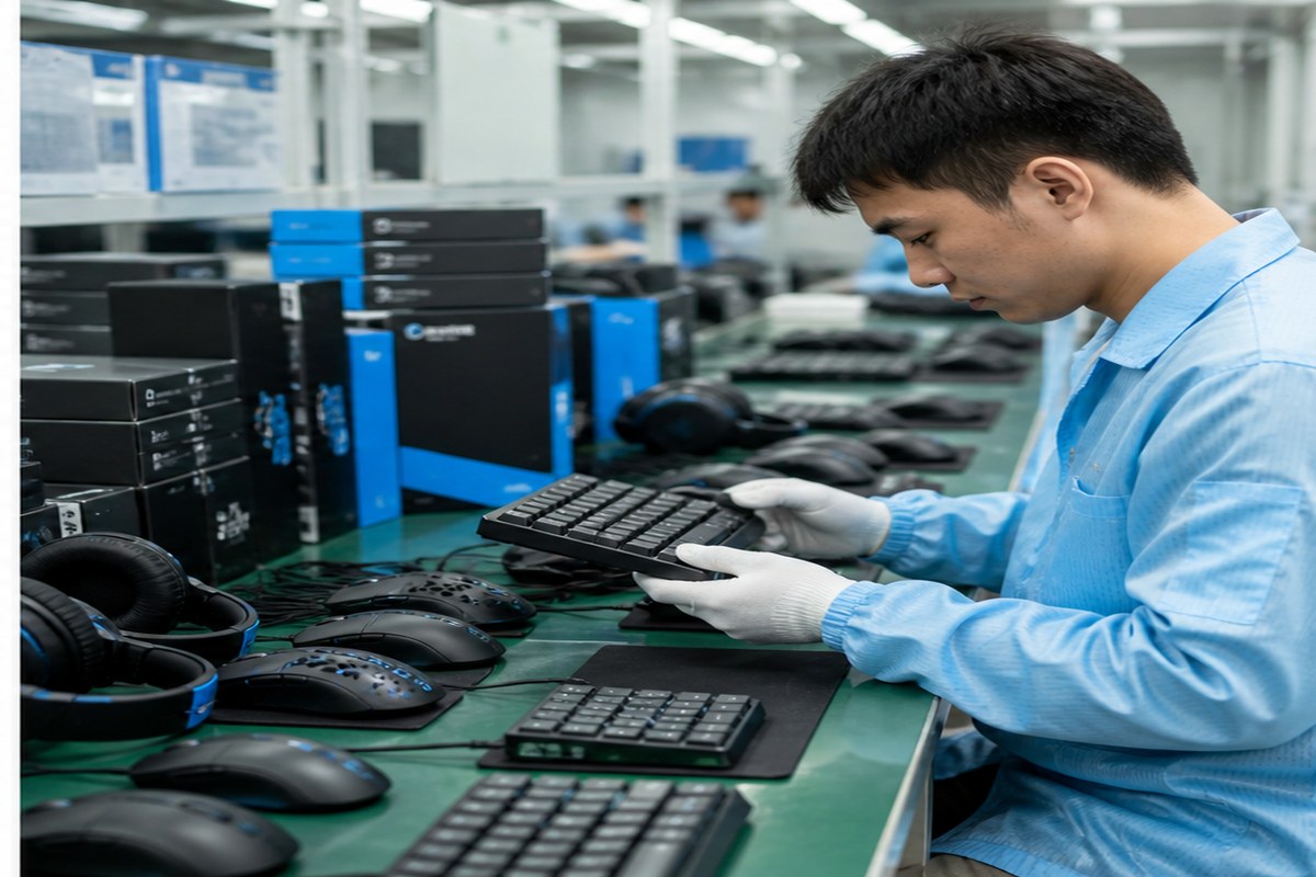 Gaming accessories factory quality control
